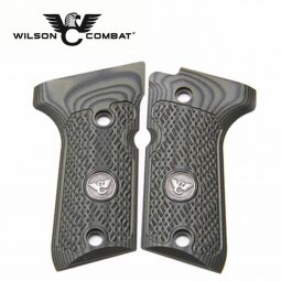 Wilson Combat, Beretta 92/96 Compact G10 Grips, Checkered with WC Logo, Dirty Olive