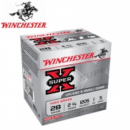Winchester Super-X High Brass 28 Gauge 2-3/4" 1oz. #5 Shot, 25 Round Box