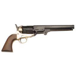 TRADITIONS BP REVOLVER 1851, NAVY 36 CAL 7.375" BRASS/WAL