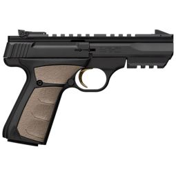 BROWNING BUCKMARK BLACK LABEL, 22LR 4" BLACK/FDE W/PIC RAIL