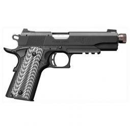 BROWNING 1911-22 COMPACT SUPPR, READY W/ RAIL 22LR 4.25" G10