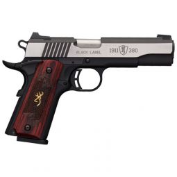 BROWNING 1911-380 BLACK LABEL, MEDALLION PRO 4.25"FS WOOD