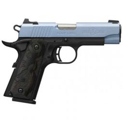 BROWNING 1911-380 BLACK LABEL, 380ACP 3.58"FS 8RD POLARBLUE