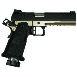 GLFA 1911DS SYNERGY 9MM 5" 20, SHOT BLK SLIDE PLATINUM FRAME