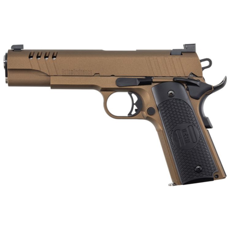 AUTO-ORDNANCE 1911A1 45ACP SS, BURNT BRONZE G10 GRIPS: MGW