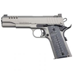 AUTO-ORDNANCE 1911A1 45ACP, STAINLESS NGT SGT RUBBER GRIP