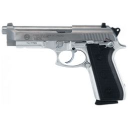 TAURUS 92 9MM 5" FS 17-SHOT, STAINLESS CHECKERED RUBBER