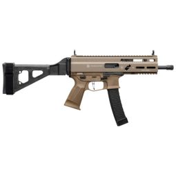 GRAND POWER STRIBOG SP9A3 9MM, 8" BBL 30 RD MAG W/BRACE FDE