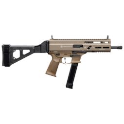 GRAND POWER STRIBOG SP9A3G 9MM, 8" BBL 30 RD MAG W/BRACE FDE