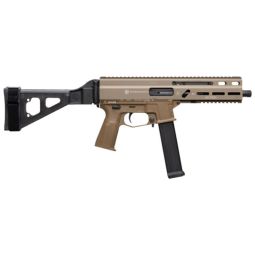 GRAND POWER STRIBOG SP45A3, 45ACP 8" BBL 20RD W/BRACE FDE
