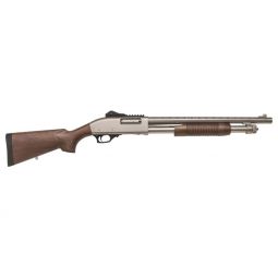 TOKAREV TX3 PUMP 12GA 3" 18.5", 5RD NICKEL WOOD