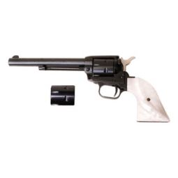 HERITAGE 22LR/22WMR COMBO 6.5", BLACK WHITE PEARL GRIPS