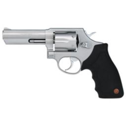 TAURUS 66 357MAG 4" AS 7-SHOT, MATTE STAINLESS STEEL RUBBER