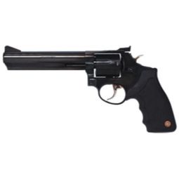 TAURUS 66 357MAG 6" AS 7-SHOT, MATTE BLACK RUBBER
