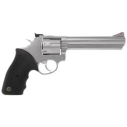 TAURUS 66 357MAG 6" AS 7-SHOT, MATTE STAINLESS STEEL RUBBER