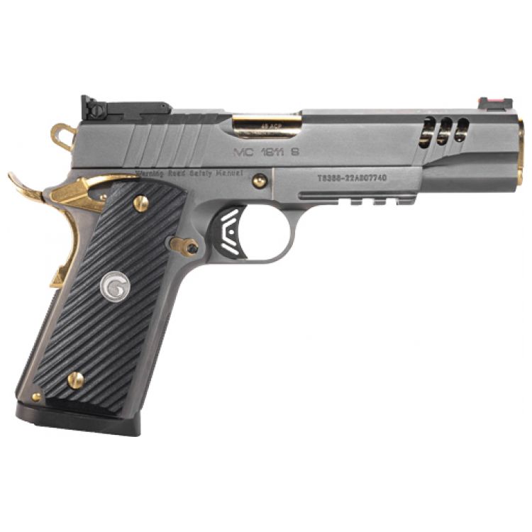 GIRSAN MC1911 NEGOTIATOR 45ACP, MATCH TITANIUM/GOLD 8RD TALO: MGW