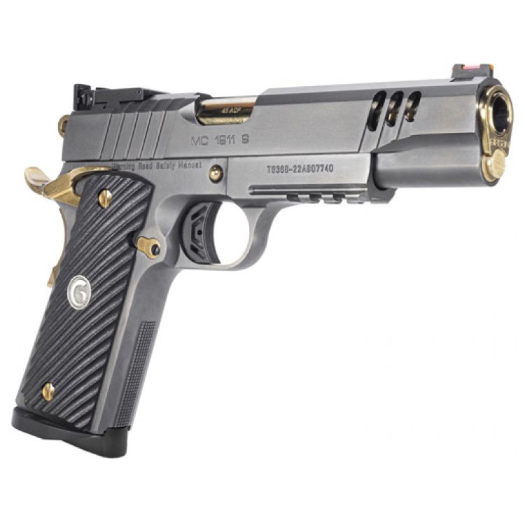 GIRSAN MC1911 NEGOTIATOR 45ACP, MATCH TITANIUM/GOLD 8RD TALO: MGW