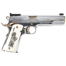 GIRSAN MC1911S WE THE PEOPLE, 9MM GOVT 5" CHROME/GOLD 9RD