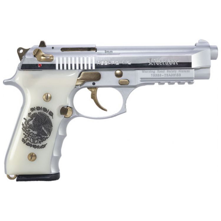 GIRSAN REGARD LIBERADORE II, 9MM GOLD/CHROME ENGR.18-SHOT: MGW