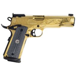 GIRSAN MC1911 DELUXE GOLD GOVT, 38 SUPER 10RD ENGRAVED
