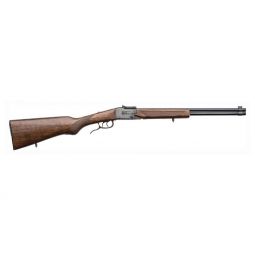CHIAPPA DOUBLE BADGER O/U, 22LR & 410 BLUED WOOD