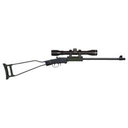 CHIAPPA LITTLE BADGER 22LR, 1/2X28" TB BLACK/ODG W/4X20..