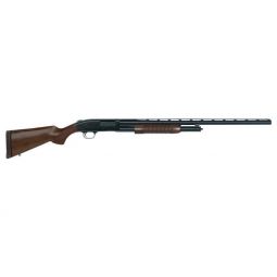 MOSSBERG 500 RETROGRADE 12GA, 3" 28"VR BEAD SIGHT WALNUT