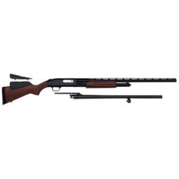 MOSSBERG 500 COMBO 12GA 3", 28"VR 24"RIFLED BLUED WOOD