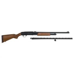 MOSSBERG 500 COMBO 12GA 3", 28"VR 24"RIFLED BLUED HARDWOOD