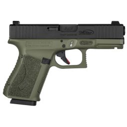 TRISTAR APOC 9MM 15RND ODG, BLACK W/FIBER OPTIC SIGHTS