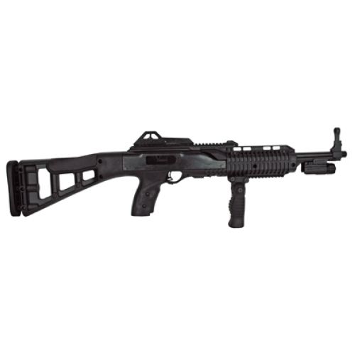 HI-POINT CARBINE 9MM BLACK, W/FORWARD GRIP & FLASHLIGHT: MGW
