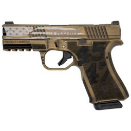 BLACK RAIN FRONTLINE 9MM, PISTOL TRUMP CUSTOM 15RD GOLD