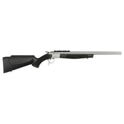 CVA SCOUT TD COMPACT .243 WIN, 20" W/RAIL SS/BLACK SYN