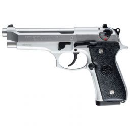 BERETTA 92FS 9MM 4.9" FS 3-DOT, 10-SHOT INOX BLK RUBBER ITALY