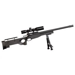 CRICKETT PRECISION RIFLE 22LR, BLUED/BLACK THREADED W/SCOPE