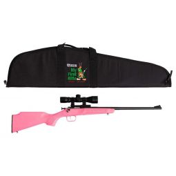 CRICKETT RIFLE G2 22LR BLUED/, PINK SYNTH W/SCOPE AND CASE