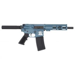 GLFA AR15 PISTOL 223 WYLDE, 7.5" NITRIDE BARREL BLUE