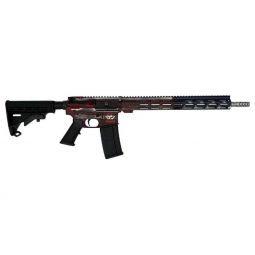 GLFA AR15 BATTLEWORN 223 WYLDE, 16" S/S BBL AMERICAN FLAG