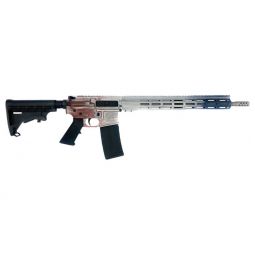 GLFA AR15 BATTLEWORN 223 WYLDE, 16" 1:8 S/S BBL FREEDOM RWB