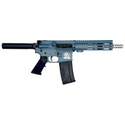 GLFA AR15 PISTOL 223 WYLDE, 7.5" STAINLESS BBL BLUE