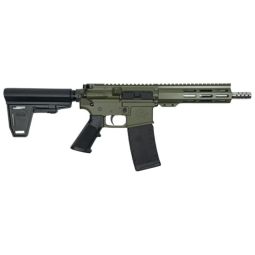 GLFA AR15 PISTOL W/BRACE 223, WYLDE 7.5" SS BARREL OD GREEN