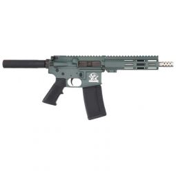 GLFA AR15 PISTOL 223 WYLDE, 7.5" SS. BBL. CHARCOAL GREEN