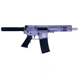 GLFA AR15 PISTOL 223 WYLDE, 7.5" STAINLESS BBL WILD ORCHID