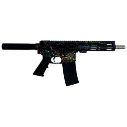 GLFA AR15 PISTOL 223 WYLDE, 7.5" S/S BBL SPLATTER BLACK