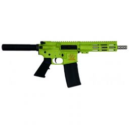 GLFA AR15 PISTOL 223 WYLDE, 7.5" S/S BBL ZOMBIE SPLATTER