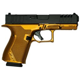 GLFA 19 STRIKER 9MM 4" 15 SHOT, BLK SLIDE GALAXY COPPER FRAME