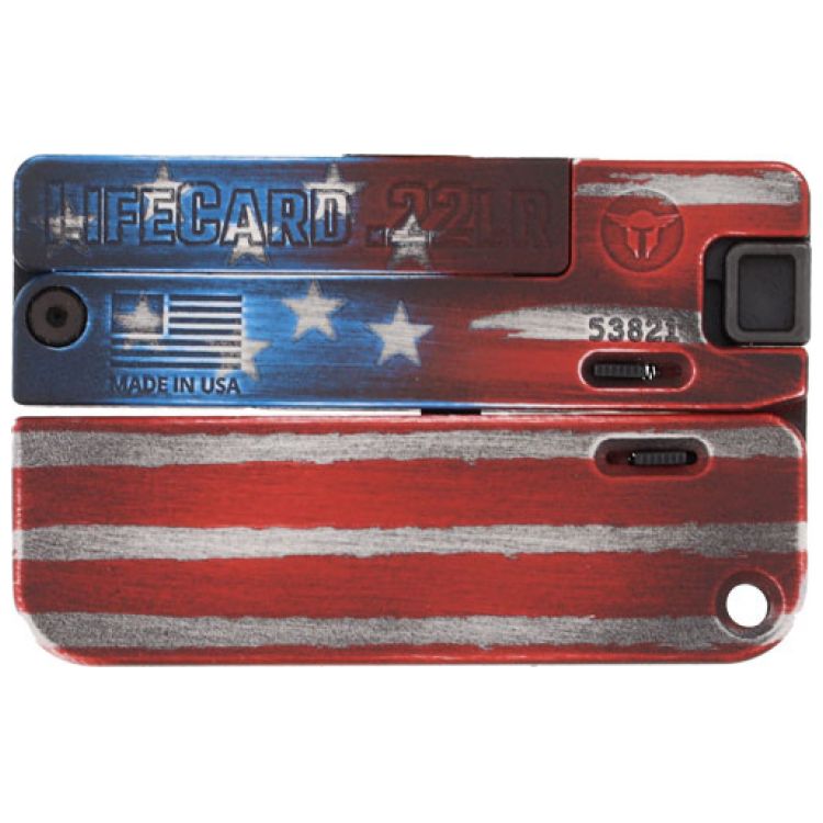 TRAILBLAZER LIFECARD 22LR, SINGLE SHOT AMERICAN FLAG: MGW