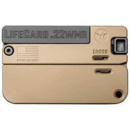 TRAILBLAZER LIFECARD 22WMR, SINGLE SHOT McMILLAN TAN