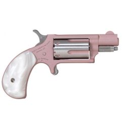NAA MINI-REVOLVER 22WMR 1-1/8", ROSE CERAKOTE WHITE PEARL GP