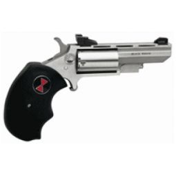 NAA "BLACK WIDOW" COMBO 2" AS, 22LR/22WMR S/S BLACK RUBBER